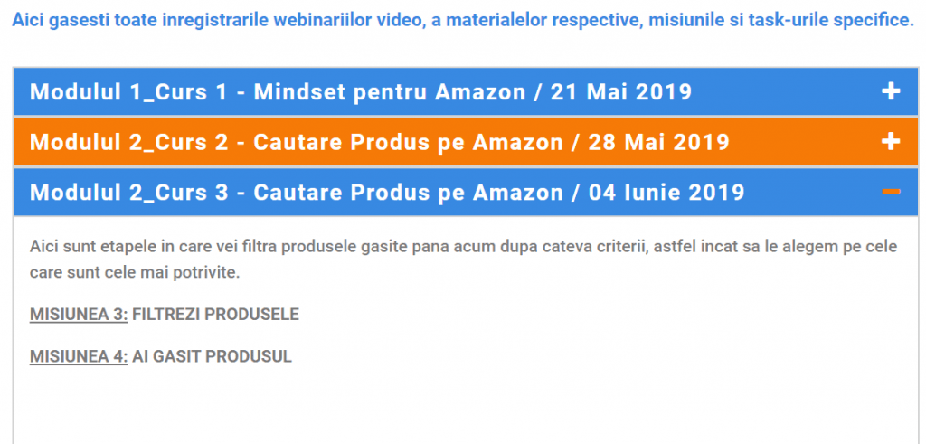 Exemplu Misiuni