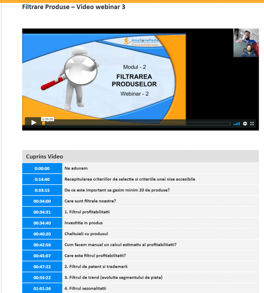Exemplu video webinar